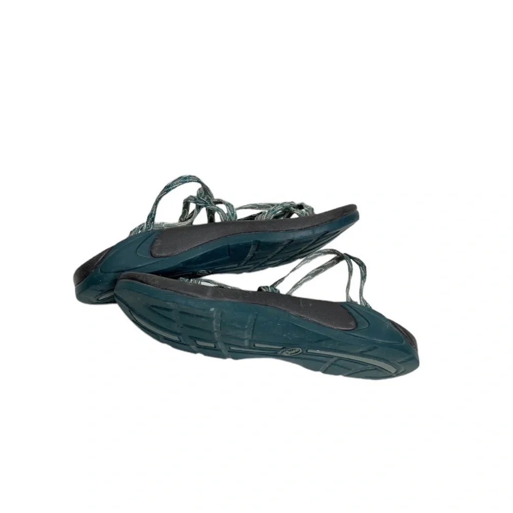 CHACO Zong X Ecotread Sandals Slip on Green Fizz Hiking Outdoors Size 10